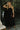 Loren Black Sleeveless Corset Midi Dress- full body view