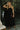 Loren Black Sleeveless Corset Midi Dress- full body view