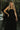 Loren Black Sleeveless Corset Midi Dress- front view