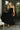 Loren Black Sleeveless Corset Midi Dress- front full view