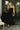 Loren Black Sleeveless Corset Midi Dress- front full view
