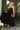 Loren Black Sleeveless Corset Midi Dress- full body front view