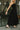 Loren Black Sleeveless Corset Midi Dress- full body side view