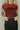 Naomi Burgundy Off-The-Shoulder Top- close up front view