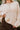 Gina Cream Monochrome Stripe Sweater - close up front view