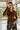Diana Brown Ruffle Button-Up Cardigan- front top view