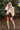 Joelle Brown Denim Skort - full body front view