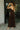 Lydia Brown Multi Velvet Floral Maxi Dress- full side view