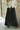 front view of Praelia Wide Leg Washed Charcoal Pants
