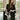 Parker Black & Cream Colorblock Top- full body view