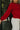 Clara Red Knit Button-Up Cardigan- close up side view
