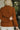 Everly Rust Brown Tie Top- close up back view