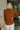 Everly Rust Brown Tie Top- full back view