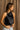 Juliana Black Satin Halter Tank - frontal side view