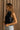 Juliana Black Satin Halter Tank - frontal side view