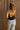 Juliana Black Satin Halter Tank - back view