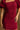 Stella Burgundy Corduroy Mini Dress- close up details view