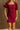 Stella Burgundy Corduroy Mini Dress- front top view