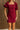 Stella Burgundy Corduroy Mini Dress- front top view