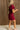 Stella Burgundy Corduroy Mini Dress- full back side view