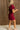 Stella Burgundy Corduroy Mini Dress- full back side view