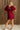 Stella Burgundy Corduroy Mini Dress- full back view