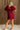 Stella Burgundy Corduroy Mini Dress- full back view