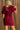 Stella Burgundy Corduroy Mini Dress- close up back view