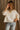 Grace Cream Short Sleeve Sweater- front top view