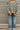 Eliana Olive Green & Ivory Stripe Knit Sweater- front view 