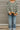 Eliana Olive Green & Ivory Stripe Knit Sweater- front view 