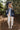 Cate Navy & Denim Sweater Jacket - full body front view