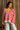 Eliana Red & Ivory Stripe Knit Sweater- front view