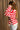 Eliana Red & Ivory Stripe Knit Sweater- close up side view