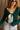 Candice Dark Green Front Tie Cardigan- close up top view