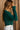 Candice Dark Green Front Tie Cardigan- close up side view