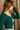 Candice Dark Green Front Tie Cardigan- close up side view