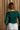 Candice Dark Green Front Tie Cardigan- close up back view