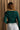 Candice Dark Green Front Tie Cardigan- back view