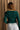 Candice Dark Green Front Tie Cardigan- back view
