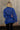 Hadley Royal Blue Mineral Wash Sweatshirt- back view