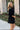 Natalie Black Gold Zip-Up Mini Dress- full side view
