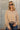 Brynna Taupe Lace Tie & Knit Sweater- front view