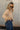 Brynna Taupe Lace Tie & Knit Sweater- side view