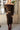 Lillian Brown Knit Off-The-Shoulder Dress- front view