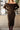 Lillian Brown Knit Off-The-Shoulder Dress- close up front view