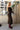 Lillian Brown Knit Off-The-Shoulder Dress- full side view