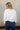 Rowyn White Button-Up Knit Cardigan- back view