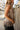 Leah Taupe Fringe Knit Tank- close up side view