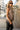 Leah Taupe Fringe Knit Tank- side view